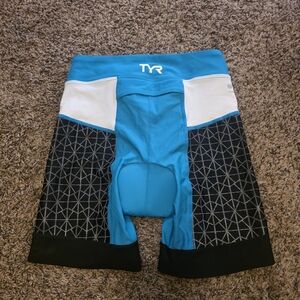 TYR Blue and Black Triathlon Shorts